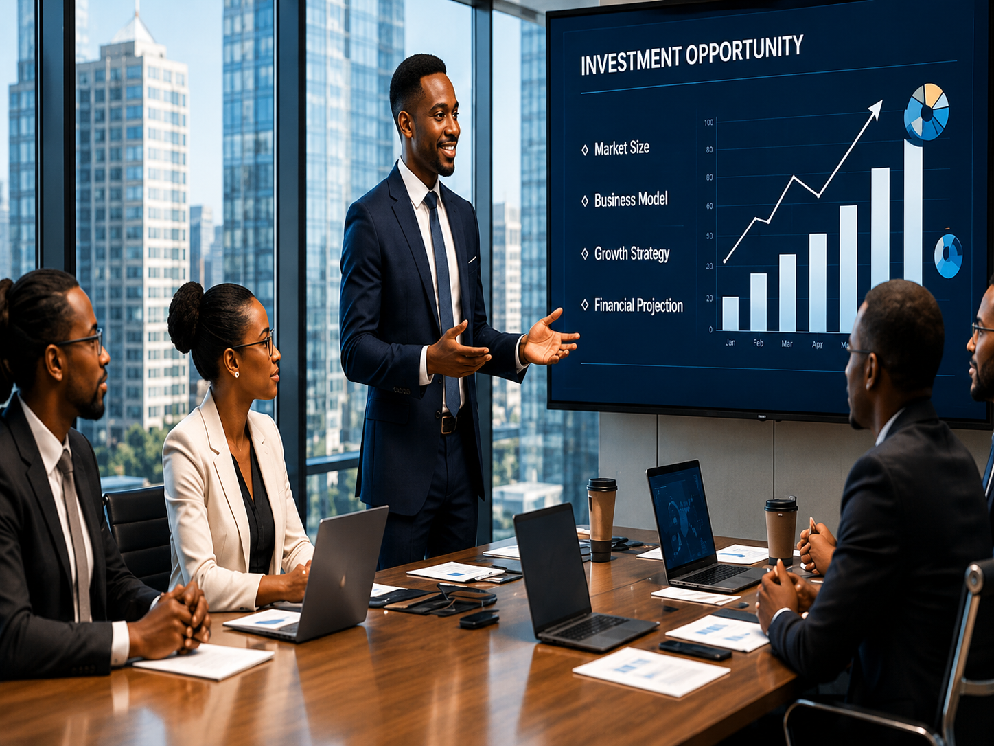 Venture pitching support for founders